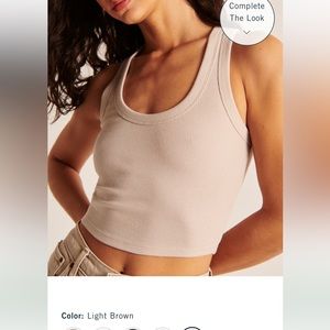 Abercrombie essential scoop neck tank